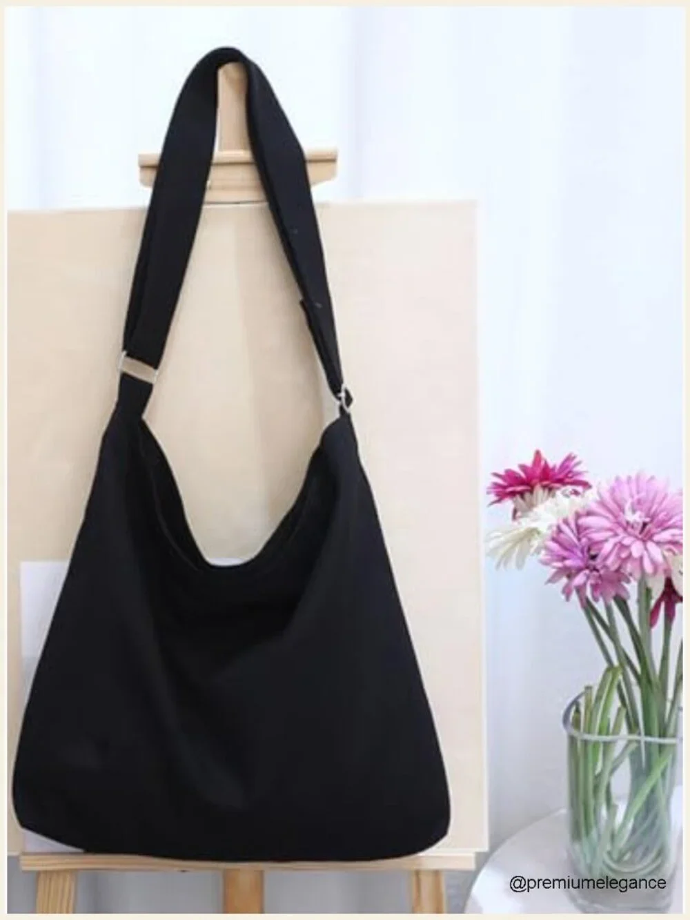 Large Canvas Hobo Shoulder Tote Bag Purse